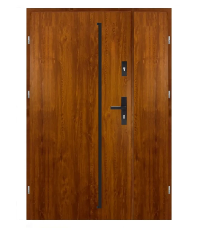 Drzwi dwuskrzydłowe MAXI LUX DUO Reling, kolor złoty dąb, 120 cm.