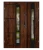 Drzwi dwuskrzydłowe Premium Black 4 Duo, kolor orzech, szerokość 140 cm. Elegancki design.