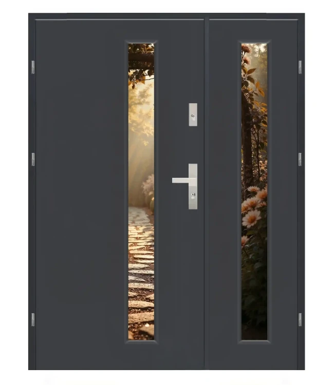 LIZBONA DUO inox antracyt 140 drzwi zewnętrzne