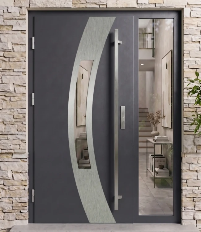 Thermo Future 15 z naświetlem szyba przezroczysta antracyt inox