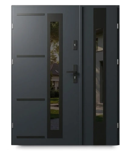 Drzwi zewnętrzne Premium Black 4 Duo – nowoczesne i bezpieczne drzwi do Twojego domu.
