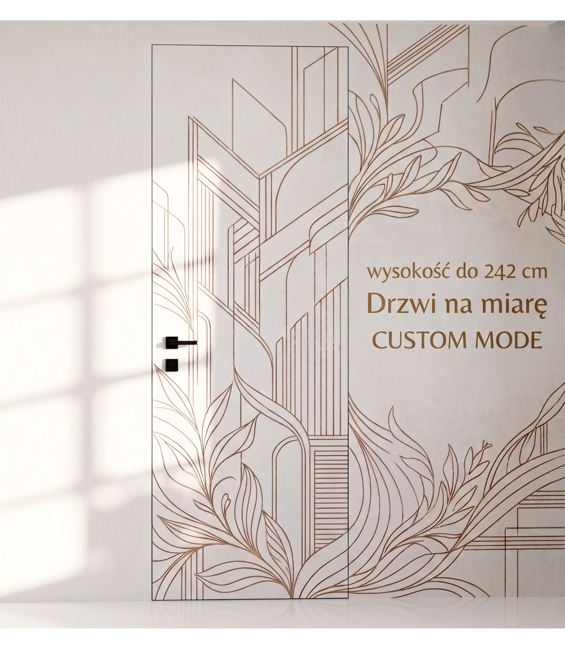 Drzwi Ukryte Na miarę  Wysokość do 242 cm tel 518109347 